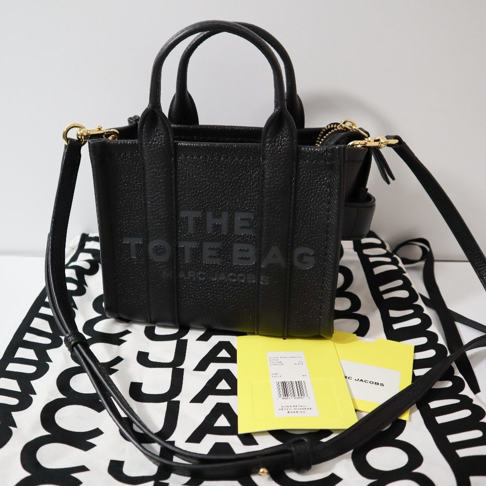 MARC JACOBS The Leather Mini Tote Bag